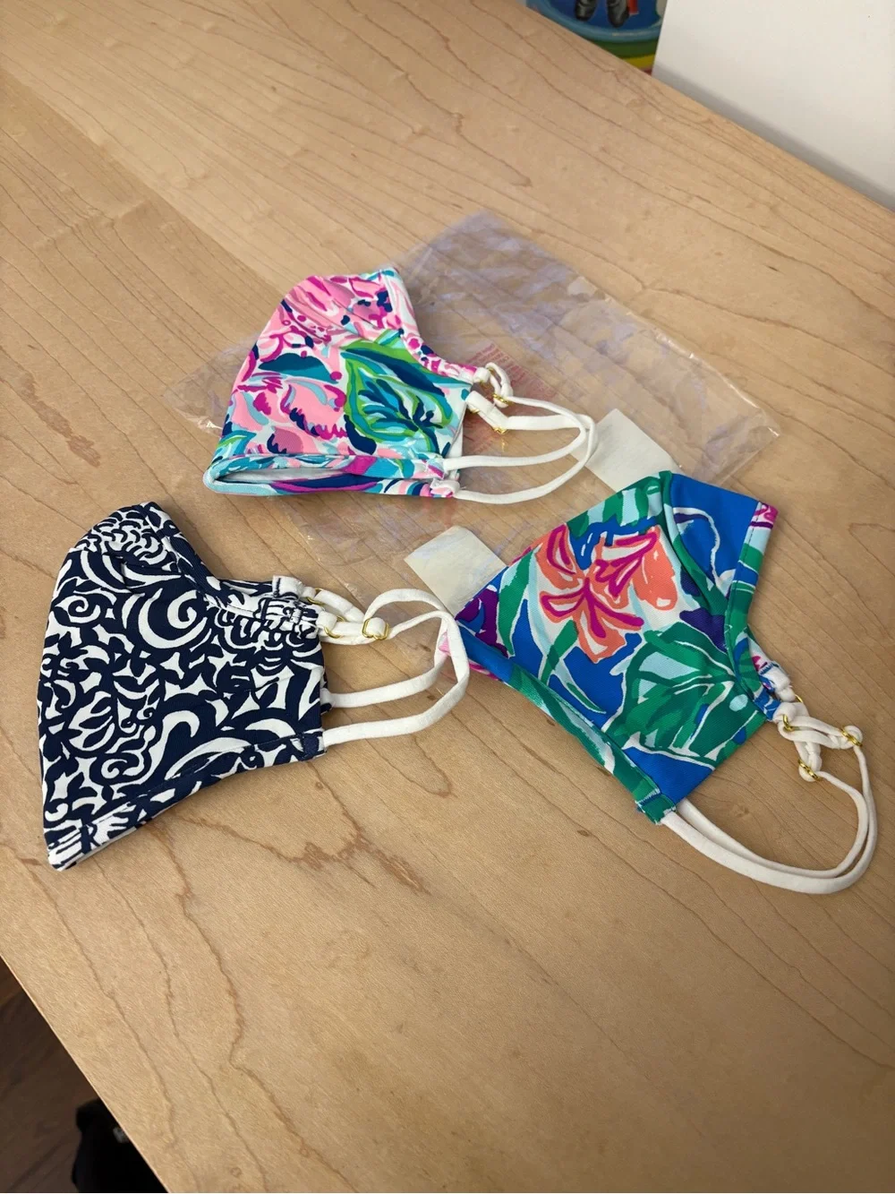 Set of 3 Lilly Pulitzer face masks